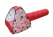 אוהל ילדים צבעוני מתקפל פתיחה מהירה כולל מנהרת זחילה ותיק נשיאה לניידות קלה