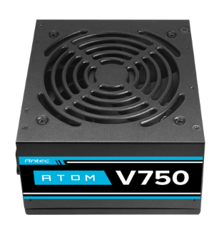 ספק כוח ANTEC ATOM V750 Active PFC 120MM silent fan non-mudular