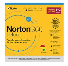 Norton 360 Deluxe | רישיון שנתי למכשיר אחד