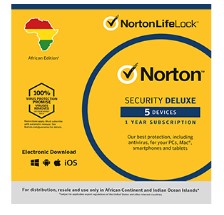 Norton Security Deluxe | רישיון שנתי ל-5 מכשירים