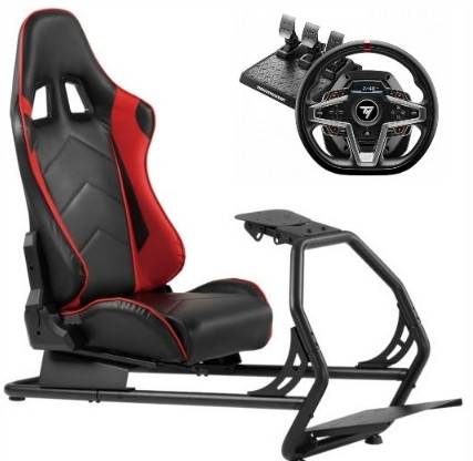 ערכת נהיגה מטורפת לסוני 4/5 ולמחשב/Xbox - מושב Speedseat SS-V2 + הגה ודוושות T248