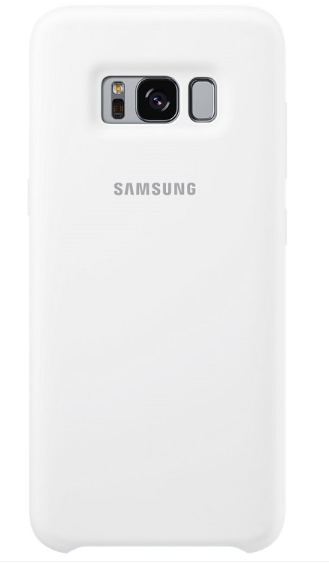 כיסוי למכשיר סלולרי Samsung סמסונג סיליקון לבן לS8 Plus