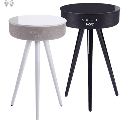שולחן רמקול+טעינה אלחוטית NOA Sound Box V800w צבעים שחור / לבן