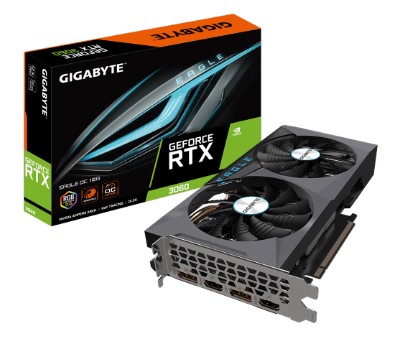 כ.מסך Gigabyte RTX 3060 12GB EAGLE OC 2.0 PCIE4.0 LHR