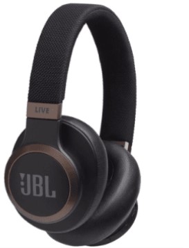 אוזניות בלוטוס JBL LIVE 650 BT שחור / לבן