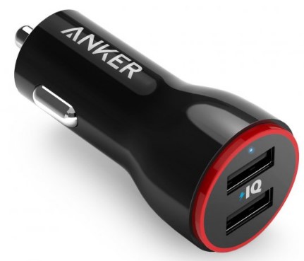 מטען כפול לרכב Anker PowerDrive 2 24W