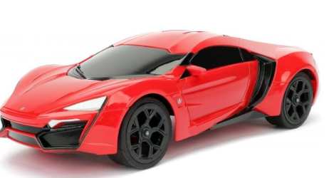 מכונית RC מהיר ועצבני Lykan Hypersport Red 1:16 מבית Jada