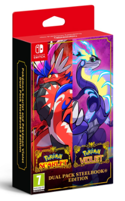 Pokémon Scarle & Pokémon Violet Dual pack steelbook edition הזמנה מוקדמת !