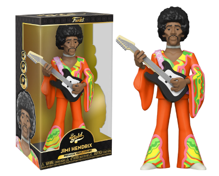 פסל Vinyl Gold figure Jimi Hendrix 30cm ג'ימי הנדריקס
