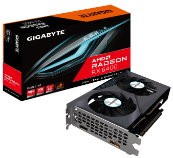 כרטיס מסך Gigabyte Radeon RX 6400 Eagle 4G HDMI DP PCIE4.0