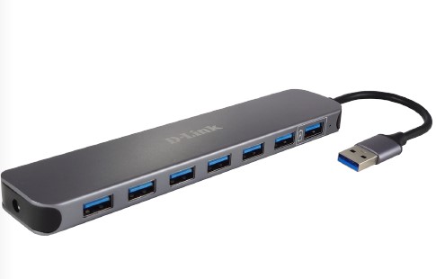 D-link DUB-1370 מפצל מהיר 7 יציאות USB3.0 כולל ספק כח