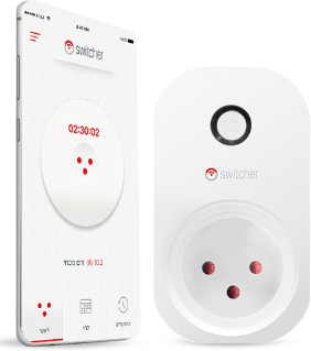 שעון שבת / שקע חכם Switcher Smart Plug הנשלט באמצעות Wi-Fi