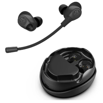 אוזניות אלחוטית IN-EAR עם מיקרופון נשלף לעבודה היברידית Work Buds Black JLAB