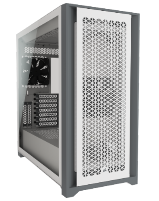 מארז CORSAIR 5000D AIRFLOW Tempered Glass White ATX