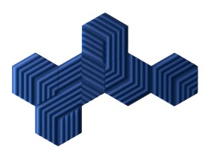 אקוסטיקה לחדר ELGATO WAVE PANELS Set בצבע שחור / כחול