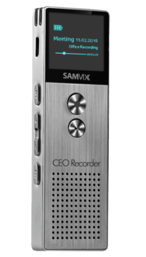 טייפ מנהלים SAMVIX CEO RECORDER 16GB DIGITAL VOICE RECORDER