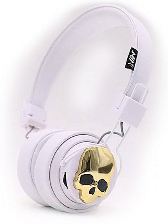 אוזניית בלוטוס NIA X7 WHITE-GOLD צבעים שחור או לבן
