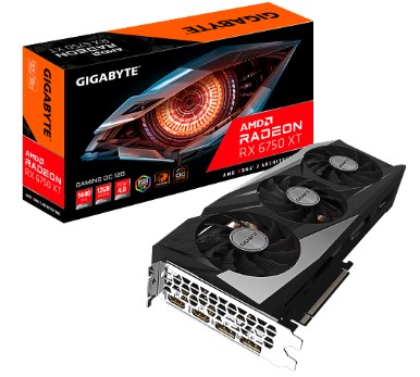 כרטיס מסך Gigabyte RX 6750 XT Gaming 12GB OC PCIE4.0 2XDP 2XHDMI