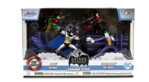 "BATMAN: THE ANIMATED SERIES" SET OF 4 FIGURES "NANO HOLLYWOOD RIDES" JADA 31353