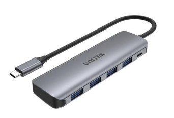 מתאם uHUB P5+ 5-in-1 USB-C Hub עם 100W Power Type C Delivery