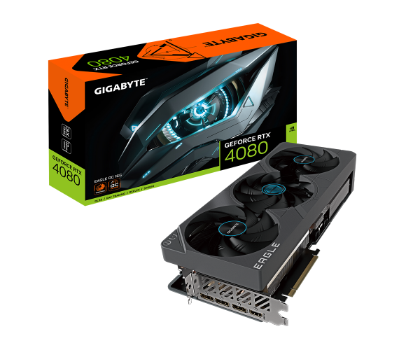 כרטיס מסך Gigabyte RTX 4080 Eagle 16GB OC Windforce Pcie 4.0