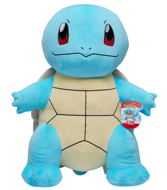 בובת ענק – Squirtle • בובה רכה ופרוותית של הפוקימון סקווירטל.