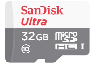 כרטיס זיכרון Sandisk Ultra 32gb