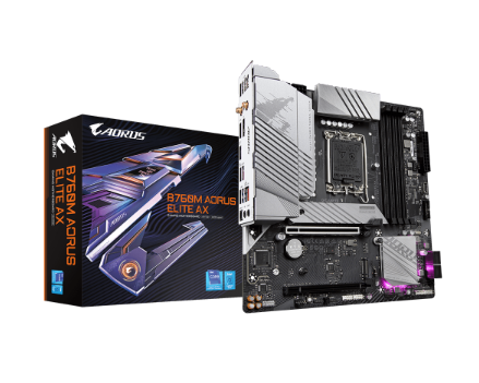 לוח Gigabyte B760M AORUS ELITE AX DDR5 Micro-ATX WIFI