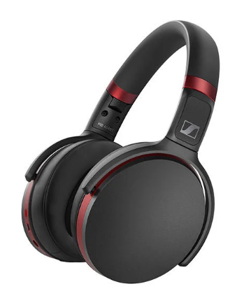 אוזניות אלחוטיות Sennheiser HD 458BT ANC Bluetooth צבע שחור/אדום