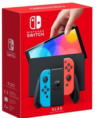 קונסולה Nintendo Switch OLED הכוללת 2 בקרים בצבע לבן בנפח 64GB + אחריות יבואן לשנה