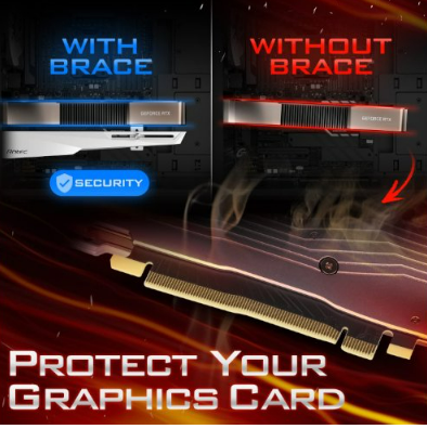 תומך לכרטיס מסך ANTEC GPU Holder Dagger Black