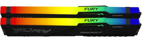 זכרון לנייח Kingston Fury Beast RGB 32GB 2C16 DDR5 5600MHZ C40