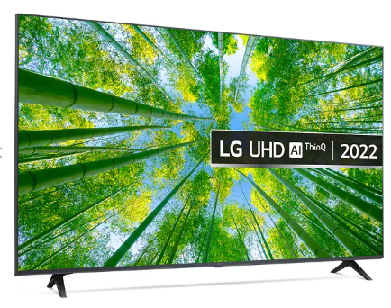 מסך טלוויזיה LG UHD בגודל 55 אינץ' חכמה ברזולוציית 4K דגם: 55UQ80006LD