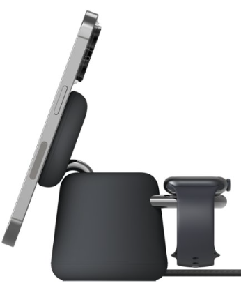 מעמד טעינה אלחוטית 2 ב-1 עם Belkin BoostCharge Pro 15W MagSafe