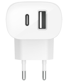 מטען קיר כפול Belkin Boost Charge Wall Charger 32W צבע לבן