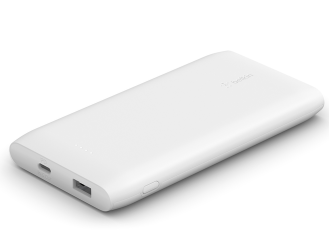 מטען נייד Belkin 10000mAh טעינה מהירה 18W ויציאת USB-C PD + כבל תואם