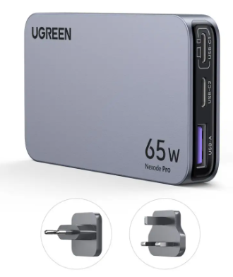 מטען קיר נייד 3 יציאות UGREEN Travel Nexode Pro 65W