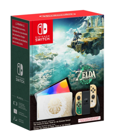 Nintendo Switch (דגם OLED) מהדורת ZELDA + ערכת הגנה ואביזרים + משחק לבחירה יבואן רשמי