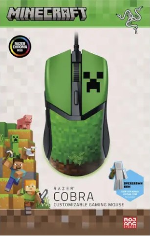 עכבר גיימינג חוטי Razer Cobra Minecraft Edition