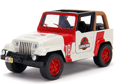 Jada Toys Jurassic World 1:32 Jeep Wrangler Die-cast Car, Toys for Kids and Adults