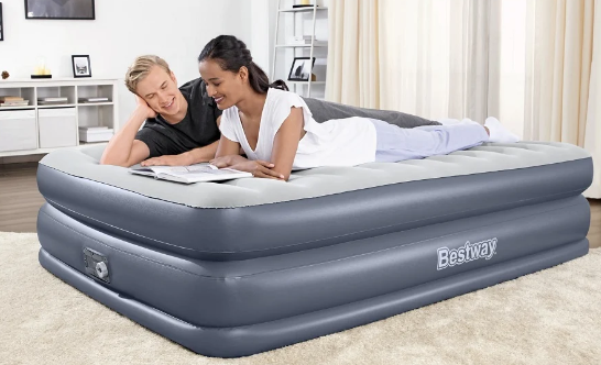 מיטה מתנפחת / מזרן מתנפח זוגי +משאבת ניפוח | BESTWAY Queen Indoor airbeds | מק"ט 67925 |קפיץ קפוץ