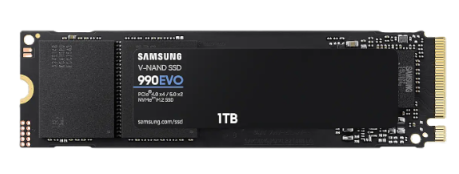 כונן אחסון Samsung 990 EVO PCIE4.0X4/5.0X2 NVME gen 4/5