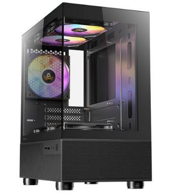 מארז שחור Antec CX200M RGB ELITE M-ATX 5X120mm RGB FANS