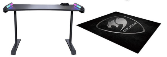 סט שולחן RGB וכיסא גיימינג של חברת COUGAR | שטיח לכיסה במתנה
