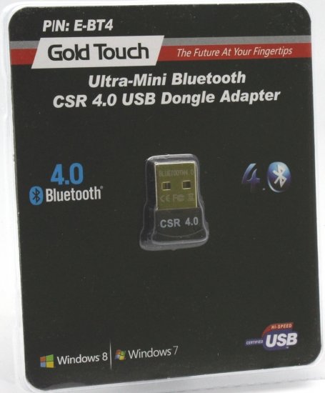 מתאם בלוטות' Gold Touch Ultra-Mini Bluetooth 4.0 USB Dongle