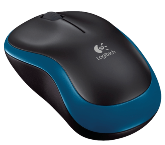 ‏עכבר ‏אלחוטי LogiTech M185 לוגיטק שחור אפור