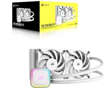 קירור נוזלי Corsair iCUE H100i RGB ELITE 240mm White