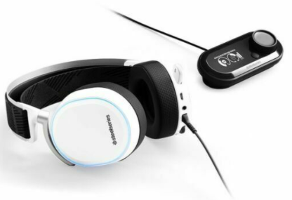 אוזניות חוטיות SteelSeries Arctis Pro + GameDAC לבן