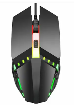 עכבר גיימינג ENTWINO X3 Colorful Mechanical Gaming Mouse, DPI Button, 7 Colors Light Wired Optical Gaming Mouse (USB 2.0, USB 3.0, Black)