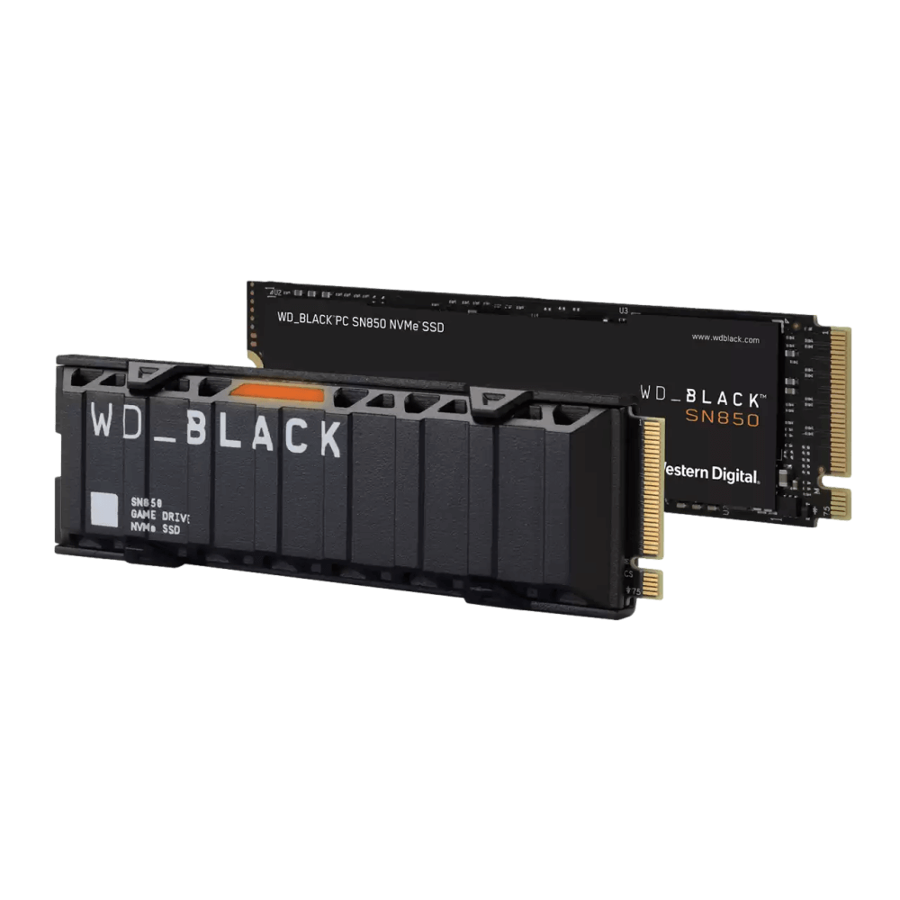 כונן פנימי SSD עם צלעות קירור WD_BLACK 1TB PS5 SN850 NVMe HEATSINK SSD